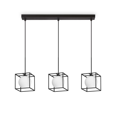 Lustra suspendata design modern Lingotto sp3 single negru