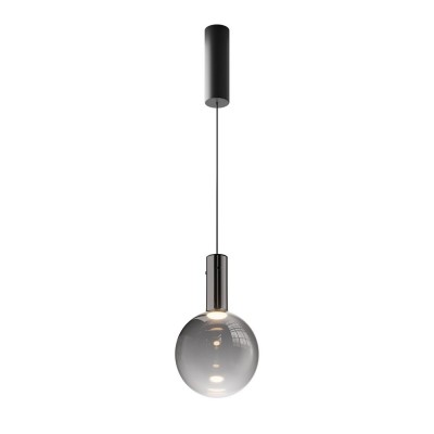 Lustra/Pendul LED design decorativ Nebula 20cm negru