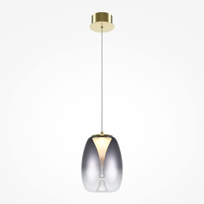 Pendul LED  design decorativ Splash auriu/gri
