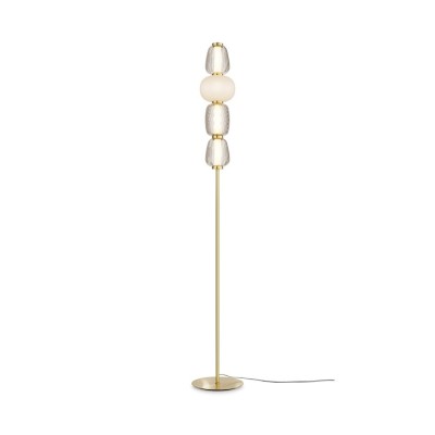 Lampadar LED design modern decorativ Pattern auriu
