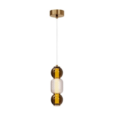 Pendul LED design modern decorativ Drop auriu