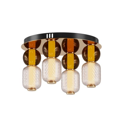 Plafoniera LED design modern decorativ Drop auriu