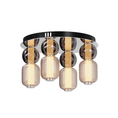 Plafoniera LED design modern decorativ Drop crom