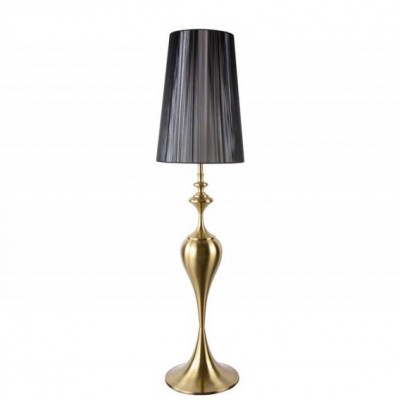 Lampadar, Lampa de podea design deosebit Lucie 160cm, negru-auriu