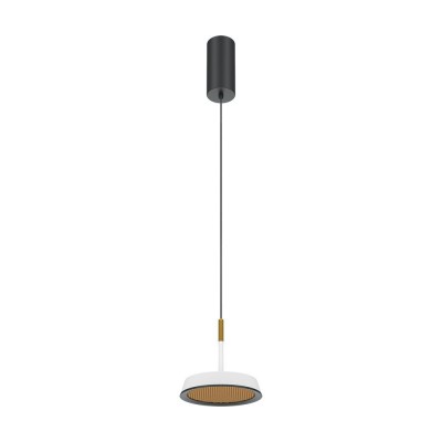 Pendul LED design modern El 14,5cm alb/auriu