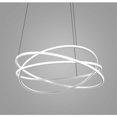 Lustra LED circulara design modern ATIA 100cm alb sau negru