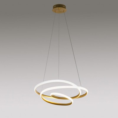 Lustra LED design modern Diva 50cm, auriu, alb sau titan