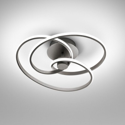 Plafoniera LED design modern Diva 52cm, auriu, alb sau titan