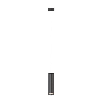 Pendul LED iluminat design tehnic Orlo D-7,9cm negru