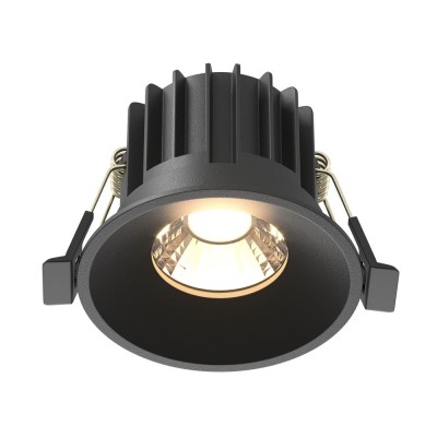 Spot LED incastrabil iluminat tehnic Round D-8cm negru