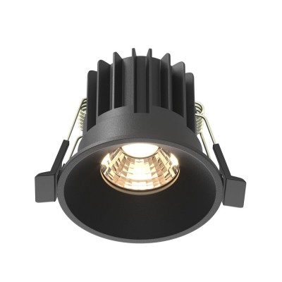 Spot LED incastrabil iluminat tehnic Round D-6cm negru