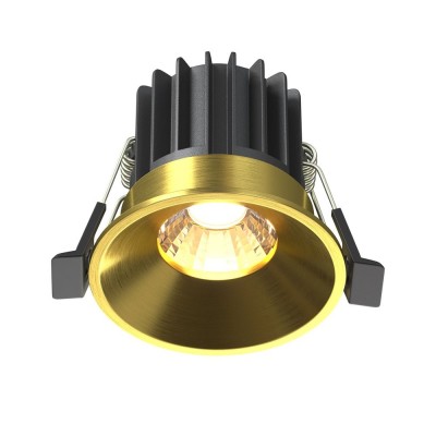 Spot LED incastrabil iluminat tehnic Round D-6cm auriu
