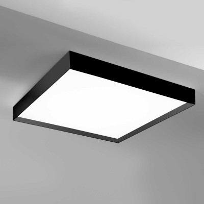 Plafoniera LED AOI 80x80cm, alb sau negru