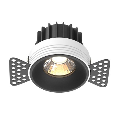 Spot LED incastrabil design tehnic Round  D-11,5cm negru