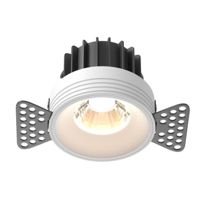 Spot LED incastrabil design tehnic Round  D-11,5cm alb