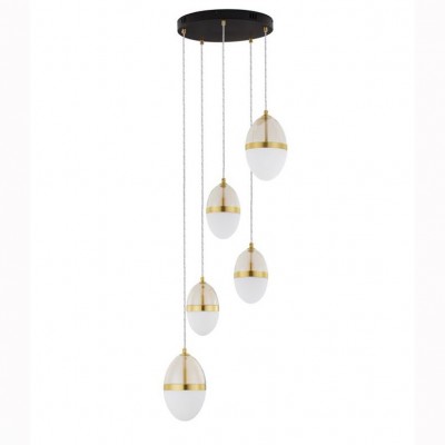 Lustra cu 5 pendule LED design modern Egna