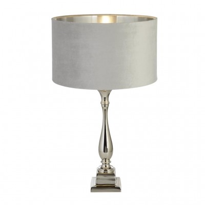 Veioza/Lampa de masa design lux elegant Belle crom/gri