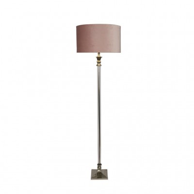 Lampadar/Lampa de podea design lux elegant Belle crom/roz