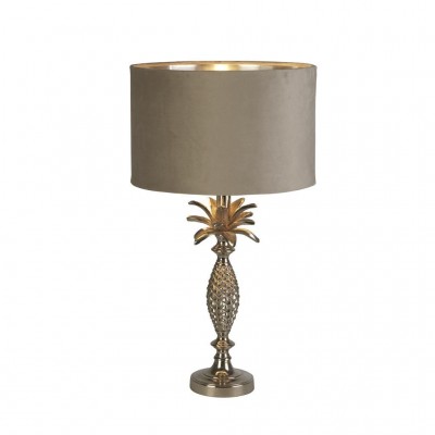 Veioza/Lampa de masa design lux elegant Belle argintiu/taupe