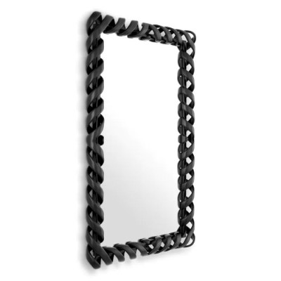 Oglinda decorativa design LUX Casone negru, 141x93cm