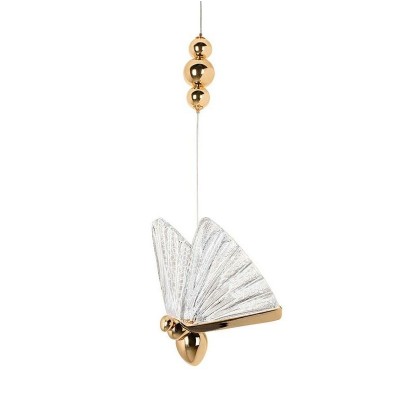 Pendul LED design modern Fluture S auriu