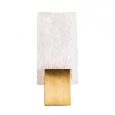 Aplica de perete LED design modern Vetro Brushed Gold