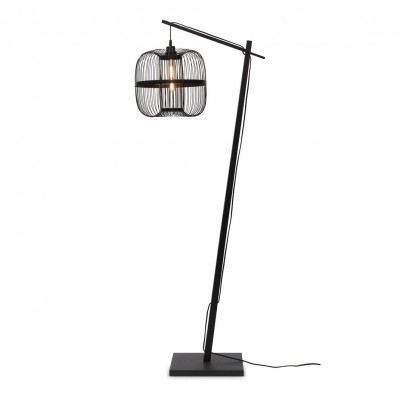 Lampa de podea eco din bambus Hokkaido L 38cm, negru