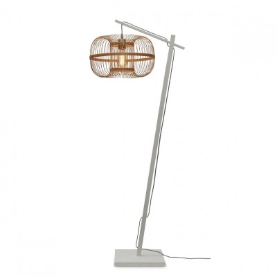 Lampa de podea eco din bambus Hokkaido S 25cm, alb