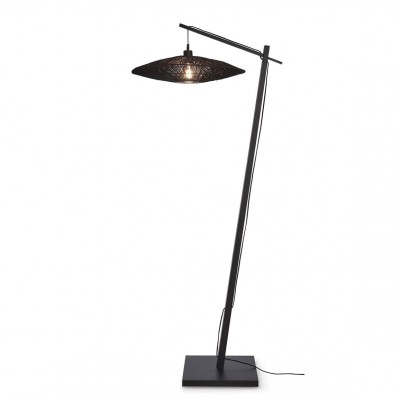 Lampa de podea eco din iuta Iguazu L 55cm negru