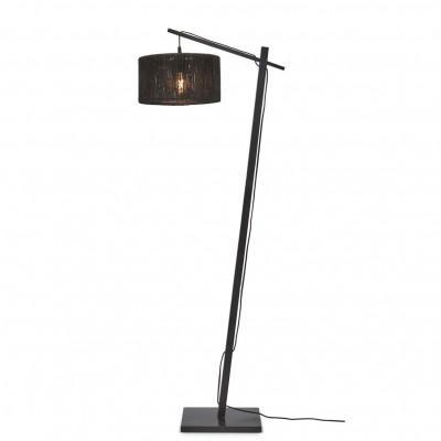 Lampa de podea eco din iuta Iguazu S 30cm, negru