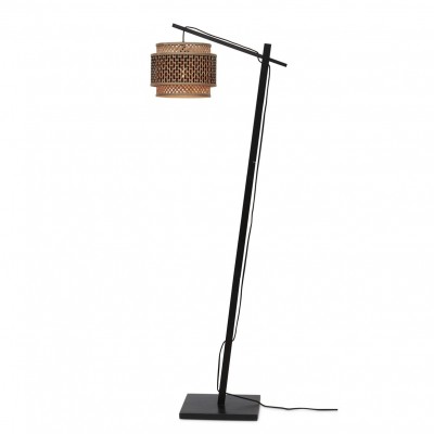 Lampa de podea eco din bambus Bhutan S 25x20, negru/ natur