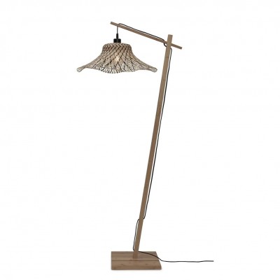 Lampa de podea din bambus Ibiza S 50cm, natur/ negru