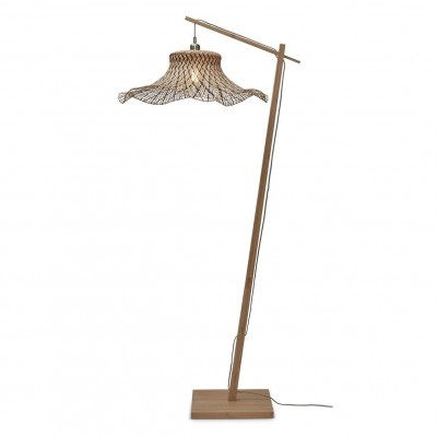 Lampa de podea din bambus Ibiza L 65cm, natur/ negru