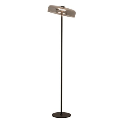 Lampadar, Lampa de podea design modern LED DECO negru/ fumuriu