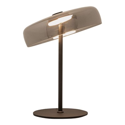 Veioza, Lampa de podea design modern LED DECO negru/ fumuriu