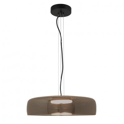 Lustra design modern LED DECO negru/ fumuriu