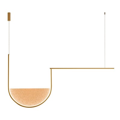 Lustra design modern LED DECO auriu/ sampanie