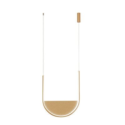 Lustra design modern LED DECO auriu/ sampanie