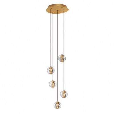 Lustra cu 5 pendule LED design modern LICIO