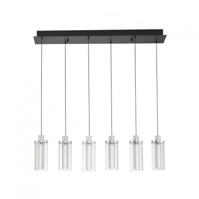 Lustra cu 6 pendule LED design modern LUNE