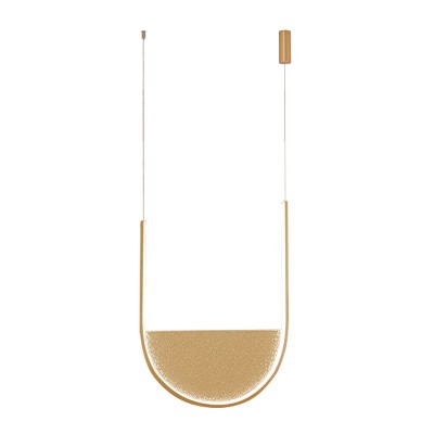 Lustra design modern LED DECO auriu/ sampanie