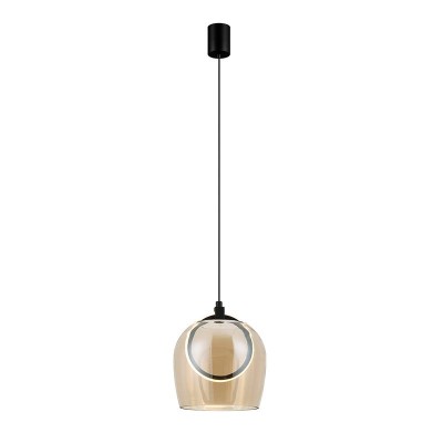 Lustra, Pendul design modern LED LIGHT sampanie