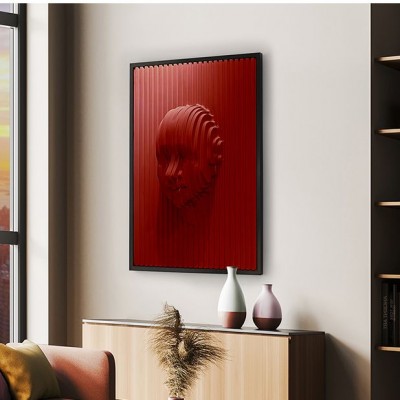 Tablou / Basorelief decoratiune perete Red Face 90X120cm