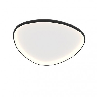 Plafoniera LED dimabila design slim Axel neagra 80cm