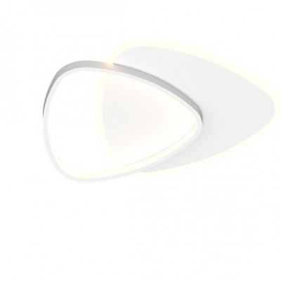 Plafoniera LED dimabila design slim Alysia alba