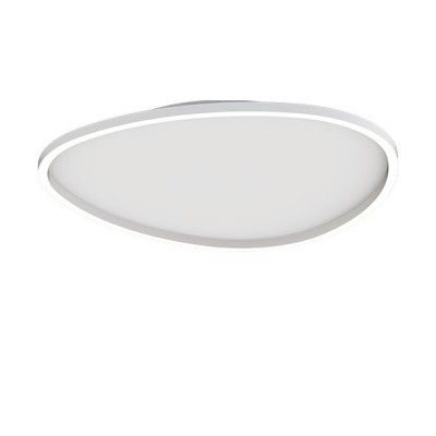 Plafoniera LED dimabila design slim Josie alba 59cm