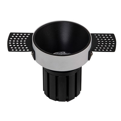 Spot LED incastrabil Trimless negru 9W 3000K