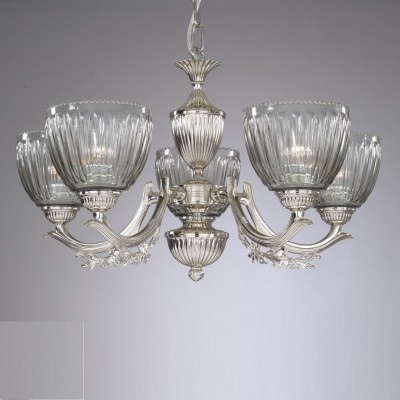 Candelabru cu 5 brate design italian din alama 9850