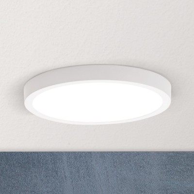 Plafoniera LED design slim LERO D-23cm alba