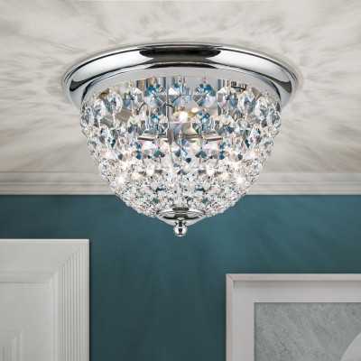 Plafoniera cristal Asfour design elegant lux PLAFOND D-35cm crom